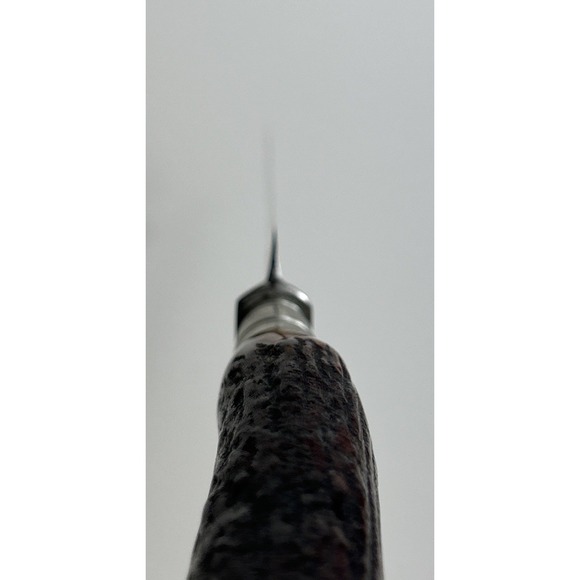 Vintage JA Henckels Twin Works Solingen Stag Handle Fixed Knife - Picture 8 of 16